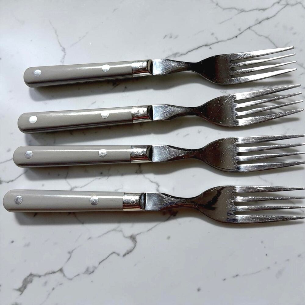 Washington Forge Mardi Gras Gray Dinner Forks Set of 4 Stainless Korea